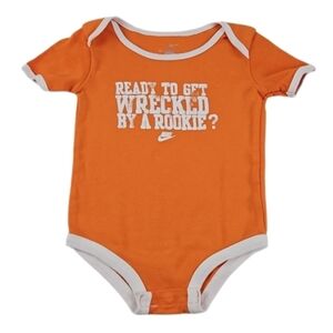Vintage Nike Rookie Onsie, Orange, 18 Months